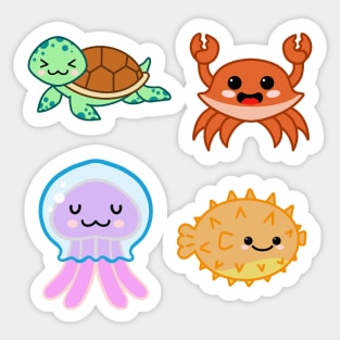 Sea Creatures Sticker